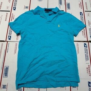 Ralph Lauren Men’s Turquoise Polo with Yellow Pony